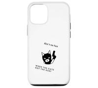 Gato divertido con pistola no es divertido cuando los gatos tienen la pistola Carcasa para iPhone 12/12 Pro