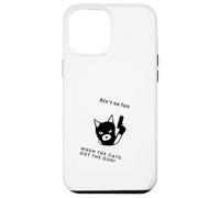 Gato divertido con pistola no es divertido cuando los gatos tienen la pistola Carcasa para iPhone 12 Pro Max