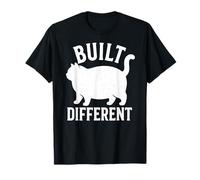 Gato Divertido Construido Diferente Camiseta