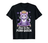 Gato divertido de Cat Queen Camiseta