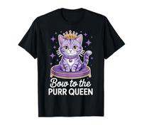Gato divertido de Cat Queen Camiseta
