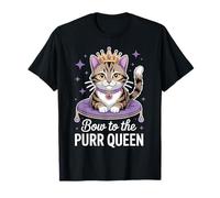 Gato divertido de Cat Queen Camiseta