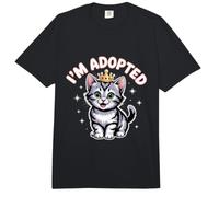 Gato Divertido Diciendo Que Soy adoptado Lindo dueño de Mascota Humor Memes Comfort Colors Adult Heavyweight T-Shirt