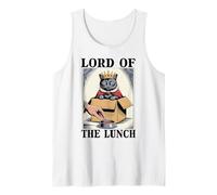 Gato divertido en caja de Lord Of The Lunch, amante de los gatos Camiseta sin Mangas