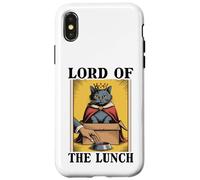 Gato divertido en caja de Lord Of The Lunch, amante de los gatos Carcasa para iPhone X/XS