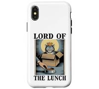 Gato divertido en caja de Lord Of The Lunch, amante de los gatos Carcasa para iPhone X/XS