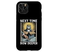 Gato divertido en caja Next Time Bow Deeper Cat Lover Cat Carcasa para iPhone 11 Pro
