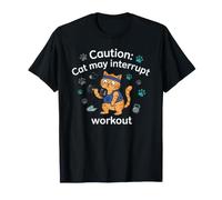 Gato Divertido Entrenamiento Gimnasio Amante Camiseta