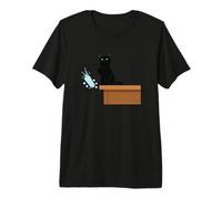 Gato Divertido golpeando Hielo Fuera del mostrador Sutil protesta contra el Hielo Camiseta Premium