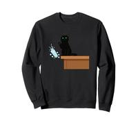 Gato Divertido golpeando Hielo Fuera del mostrador Sutil protesta contra el Hielo Sudadera