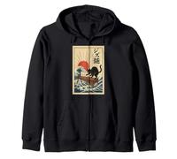 Gato Divertido Jugando Xilófono para Jazz Músico Xilofonista Sudadera con Capucha