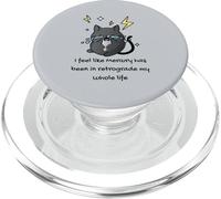 Gato Divertido Mercurio Astrología retrógrada Humor relacionado PopSockets PopGrip para MagSafe