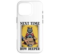 Gato divertido Next Time Bow Deeper Cat Lover Cat In Box Carcasa para iPhone 16 Pro