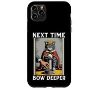 Gato divertido para los amantes de los gatos Next Time Bow Deeper Carcasa para iPhone 11 Pro Max