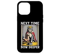 Gato divertido para los amantes de los gatos Next Time Bow Deeper Carcasa para iPhone 12 Pro Max