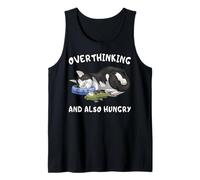 Gato Divertido Piensa Demasiado Y Tiene Hambre Camiseta sin Mangas