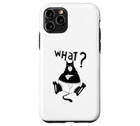 Gato divertido pizza gatos citas gatito cara gato mascota diversión Carcasa para iPhone 11 Pro