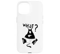 Gato divertido pizza gatos citas gatito cara gato mascota diversión Carcasa para iPhone 15