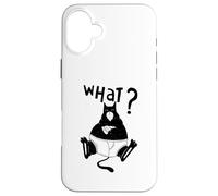 Gato divertido pizza gatos citas gatito cara gato mascota diversión Carcasa para iPhone 16 Plus