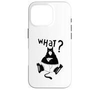 Gato divertido pizza gatos citas gatito cara gato mascota diversión Carcasa para iPhone 16 Pro
