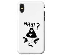 Gato divertido pizza gatos citas gatito cara gato mascota diversión Carcasa para iPhone X/XS