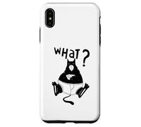 Gato divertido pizza gatos citas gatito cara gato mascota diversión Carcasa para iPhone XS Max