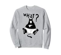 Gato divertido pizza gatos citas gatito cara gato mascota diversión Sudadera