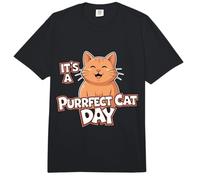 Gato Divertido Purrfect Cat Day Amante de los Gatos Comfort Colors Adult Heavyweight T-Shirt