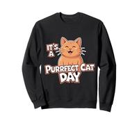 Gato Divertido Purrfect Cat Day Amante de los Gatos Sudadera