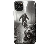 Gato Divertido Selfie Con Sasquatch En Bosque Para Fans De Carcasa para iPhone 11 Pro Max