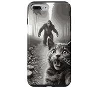 Gato Divertido Selfie Con Sasquatch En Bosque Para Fans De Carcasa para iPhone 7 Plus/8 Plus