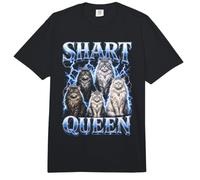 Gato Divertido Shart Queen Comfort Colors Adult Heavyweight T-Shirt