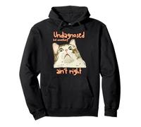 Gato Divertido sin diagnosticar, Pero Algo no está Bien TDAH Autismo Sudadera con Capucha