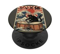Gato Divertido Tocando timbales para músico de Jazz percusionista PopSockets PopGrip Adhesivo