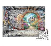 Gato DJ Noche 1000 Piezas Puzzle para Adultos Ruinas Fantásticas Divertido, y Estimulante Puzzle para Adultos Descubre el Puzzle 100% Cartón Reciclado Juego Educativo Actividad Divertida para Casa