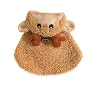 Gato Dog Christmas Cape, lindo dibujos animados Hat, Cozy Pet Outfit, Festive Pet Apparel, Dog Christmas Cape, Cat Winter Traje, Cat Dog Christmas Cape with Cute Cartoon Hat Cozy for Gats and Puppy