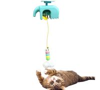 Gato Door Frame Toy - 12 cm x 9 cm Interactive Cat Toys for Indoor Cats, 3 Speed Interactive Teaser Game | Automatic Lifting stimulating Cats Toys | For Mental Estimulación Exercise Boredom Puppy
