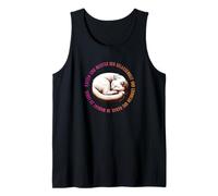 gato duerme serenidad meditación calma adolescente dicho Camiseta sin Mangas