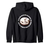 gato duerme serenidad meditación calma adolescente dicho Sudadera con Capucha