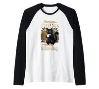 Gato Dulce Resaca y Taza de café por la mañana Camiseta Manga Raglan