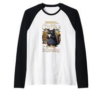 Gato Dulce Resaca y Taza de café por la mañana Camiseta Manga Raglan
