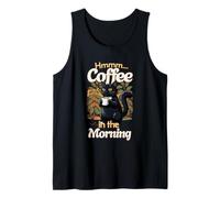 Gato Dulce Resaca y Taza de café por la mañana Camiseta sin Mangas