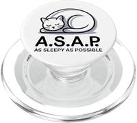 Gato durmiendo lo antes posible Amante de la siesta de gato lo antes posible PopSockets PopGrip para MagSafe