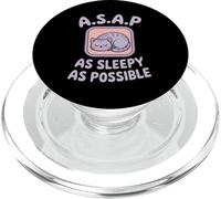 Gato durmiendo lo antes posible Amante de la siesta de gato lo antes posible PopSockets PopGrip para MagSafe