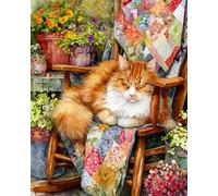 Gato Durmiente Puzzle de 300 Piezas para Adultos, Rompecabezas Adultos 300 Piezas Presidente Incluye Póster, Entretenimiento Educativo, Juego de Habilidad para Toda La Familia, Medidas:40x28cm