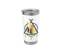 Gato Egipcio I Gods Egipcio Arqueología Vaso térmico de acero inoxidable de doble pared