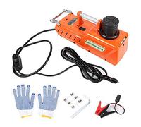Gato eléctrico, Juego de elevación hidráulico del Gato eléctrico del Piso del Coche de 15T, Naranja de DC 12V para el Cambio de Llantas de los Camiones SUV del Coche
