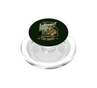 Gato en Camisa Hawaiana Navegando por Internet PopSockets PopGrip para MagSafe