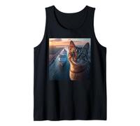 Gato en el Canal de Panamá Camiseta sin Mangas