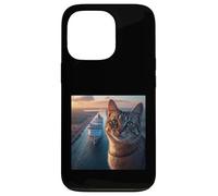 Gato en el Canal de Panamá Carcasa para iPhone 13 Pro